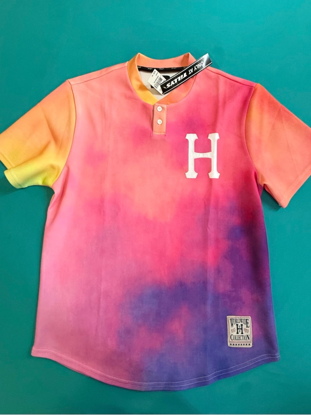HUF multicolor baseball jersey